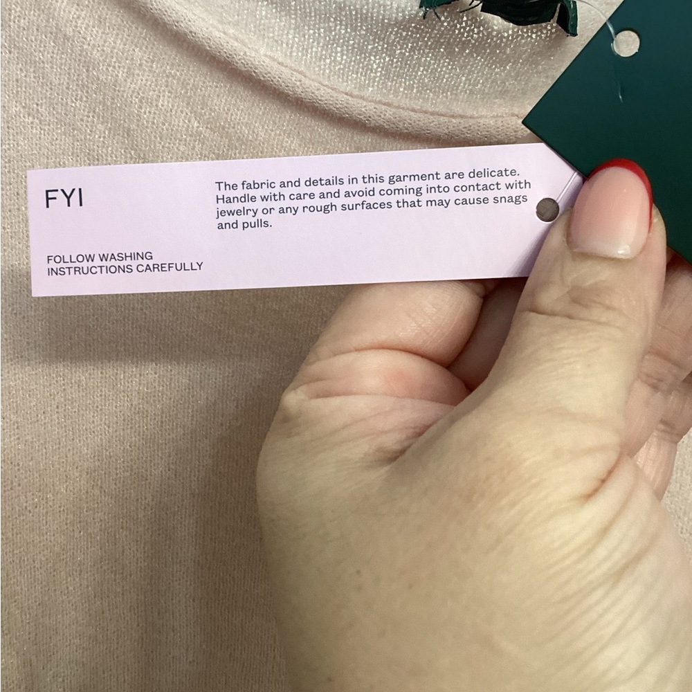 Wild Fable Soft Pink Long Sleeve Top - Picture 10 of 11